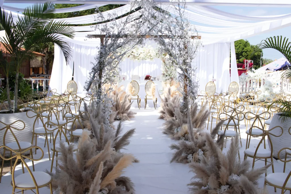 Rêve d'une cérémonie de mariage d'une décoratrice